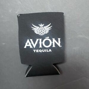 AVION Tequila Black White Koozie